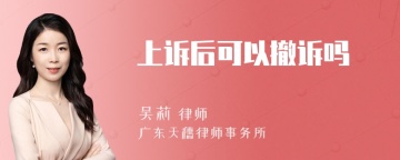 上诉后可以撤诉吗