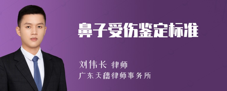 鼻子受伤鉴定标准