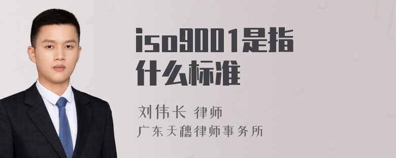 iso9001是指什么标准