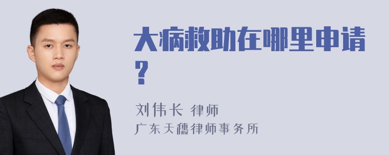 大病救助在哪里申请？