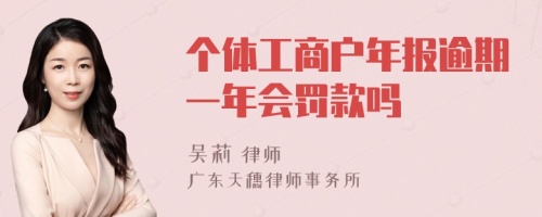 个体工商户年报逾期一年会罚款吗