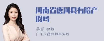 河南省唐河县有陪产假吗