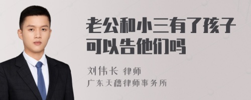 老公和小三有了孩子可以告他们吗