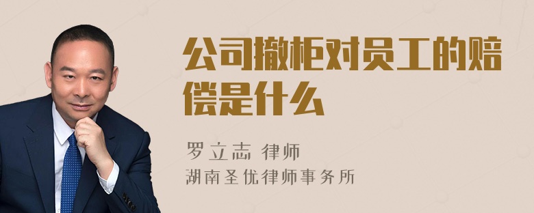 公司撤柜对员工的赔偿是什么