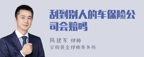 刮到别人的车保险公司会赔吗