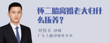 怀二胎离婚老大归什么抚养？