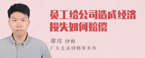 员工给公司造成经济损失如何赔偿