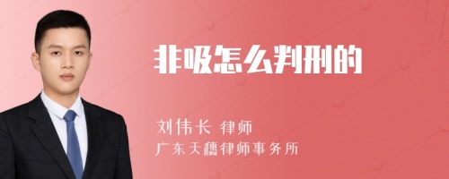 非吸怎么判刑的