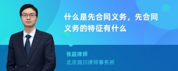 什么是先合同义务，先合同义务的特征有什么