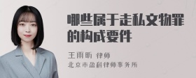 哪些属于走私文物罪的构成要件