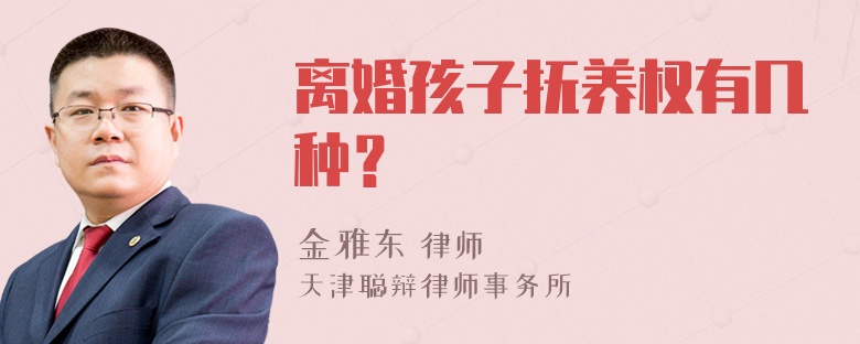 离婚孩子抚养权有几种？