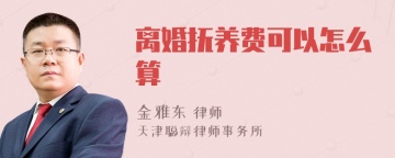 离婚抚养费可以怎么算