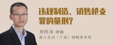 违规制造、销售枪支罪的量刑?