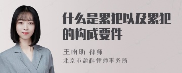 什么是累犯以及累犯的构成要件