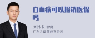 白血病可以报销医保吗