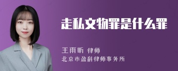 走私文物罪是什么罪