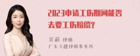 2023申请工伤期间能否去要工伤赔偿?