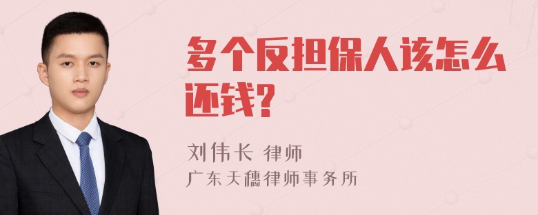 多个反担保人该怎么还钱?