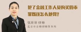 犯了金融工作人员购买假币罪既遂怎么处罚?