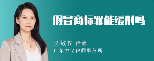 假冒商标罪能缓刑吗