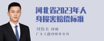 河北省2023年人身损害赔偿标准