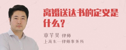 离婚送达书的定义是什么？