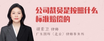 公司裁员是按照什么标准赔偿的