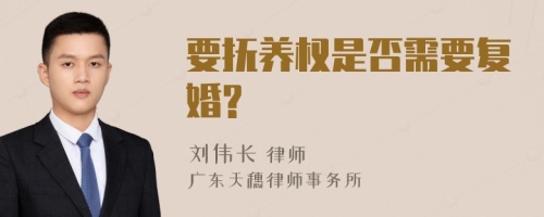 要抚养权是否需要复婚?