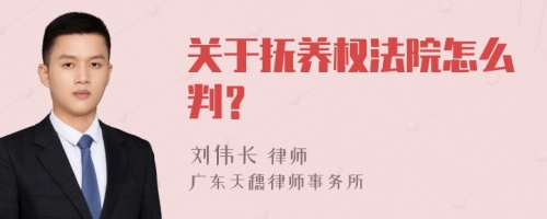 关于抚养权法院怎么判？