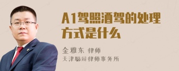 A1驾照酒驾的处理方式是什么