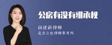 公房有没有继承权