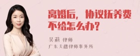 离婚后，协议抚养费不给怎么办?