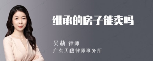 继承的房子能卖吗