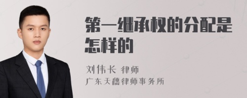 第一继承权的分配是怎样的