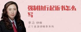 强制执行起诉书怎么写