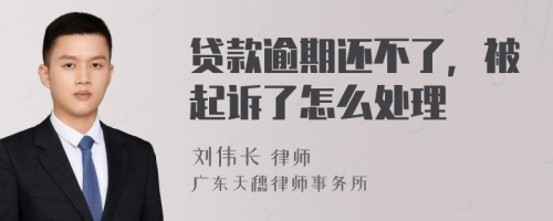 贷款逾期还不了，被起诉了怎么处理