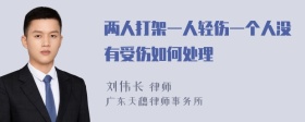 两人打架一人轻伤一个人没有受伤如何处理