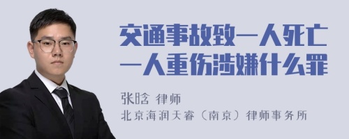 交通事故致一人死亡一人重伤涉嫌什么罪