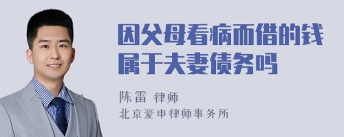 因父母看病而借的钱属于夫妻债务吗