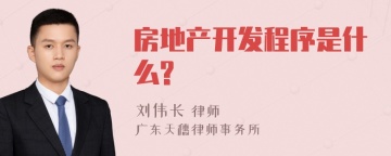 房地产开发程序是什么?