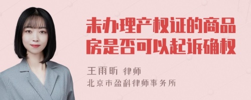 未办理产权证的商品房是否可以起诉确权