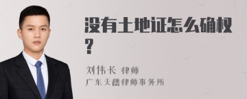 没有土地证怎么确权?