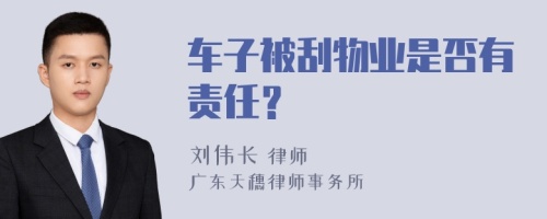 车子被刮物业是否有责任？