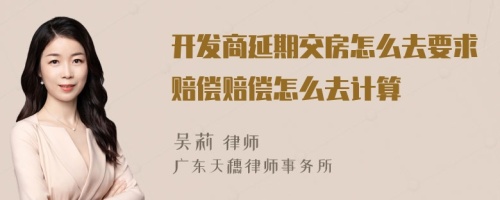 开发商延期交房怎么去要求赔偿赔偿怎么去计算