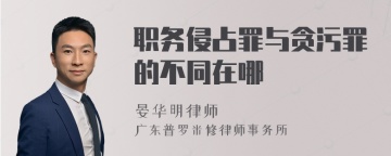 职务侵占罪与贪污罪的不同在哪