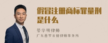 假冒注册商标罪量刑是什么