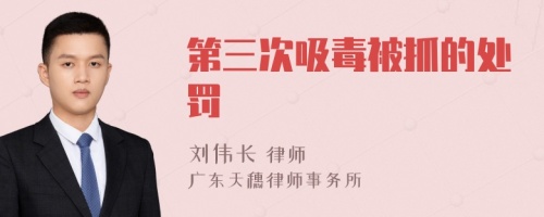 第三次吸毒被抓的处罚