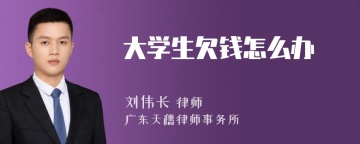 大学生欠钱怎么办