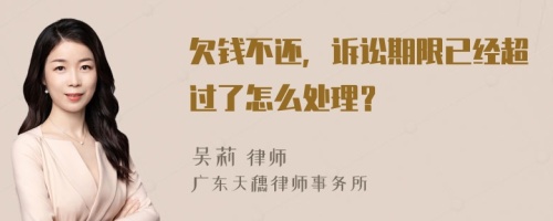 欠钱不还，诉讼期限已经超过了怎么处理？