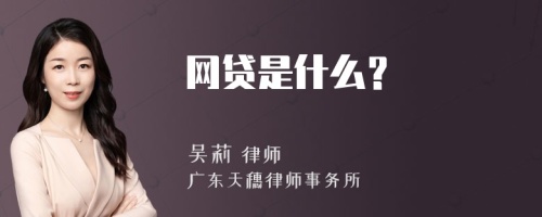 网贷是什么？